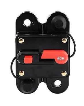 Corta circuito tipo fusible, 60A, 12-24V, con Reset, grande