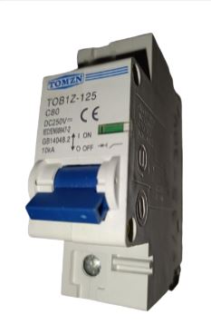 Breaker P/Riel 1 x 80A, DC, 250VAC, TOMZN
