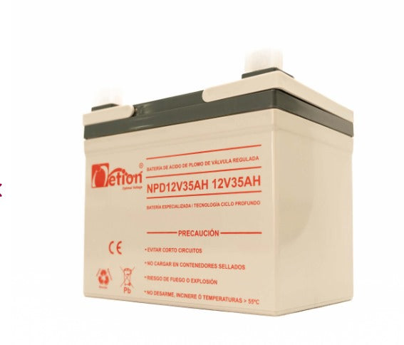 baterí­a 12V, 35 AH,AGM ciclo profundo. Netion