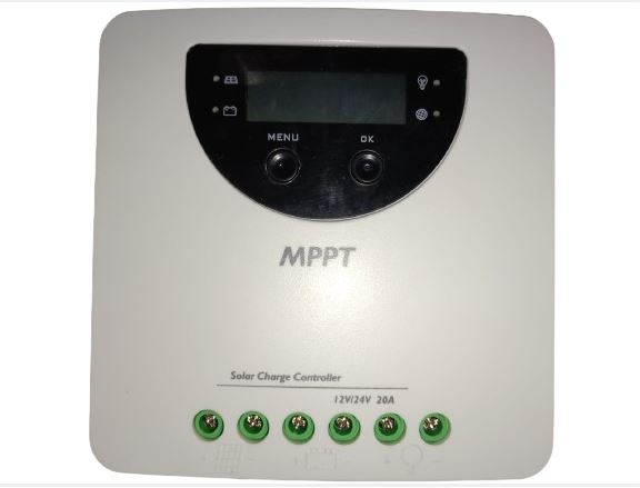 Controlador Solar 20 Amp, MPPT, 12/24V, PV max: 100V, 260/520W, Display, MC2010
